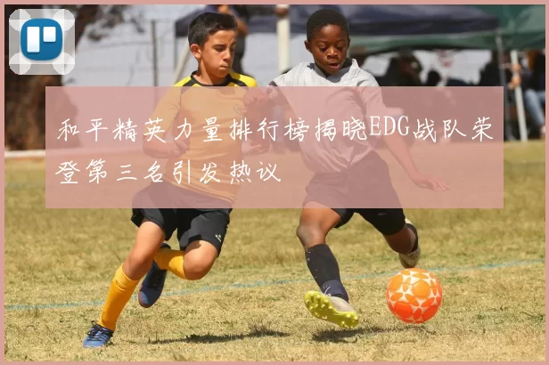 和平精英力量排行榜揭晓EDG战队荣登第三名引发热议